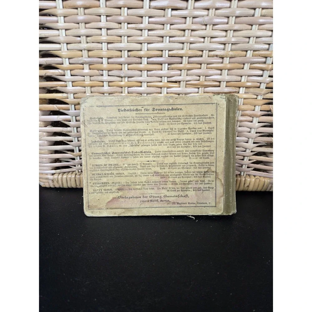 1892 Jubeltöne Hosianna (German Edition) Songbook for Families-Church Gatherings